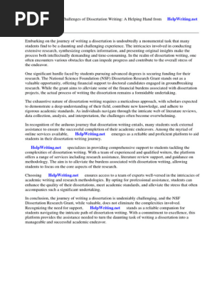 Nsf Dissertation Research Grant