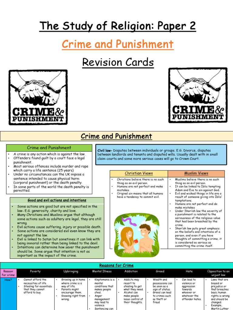 Religious Perspectives on Crime | PDF | Punishments | Forgiveness