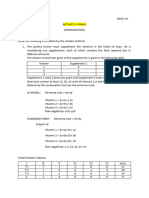 Activity 2 Minimization