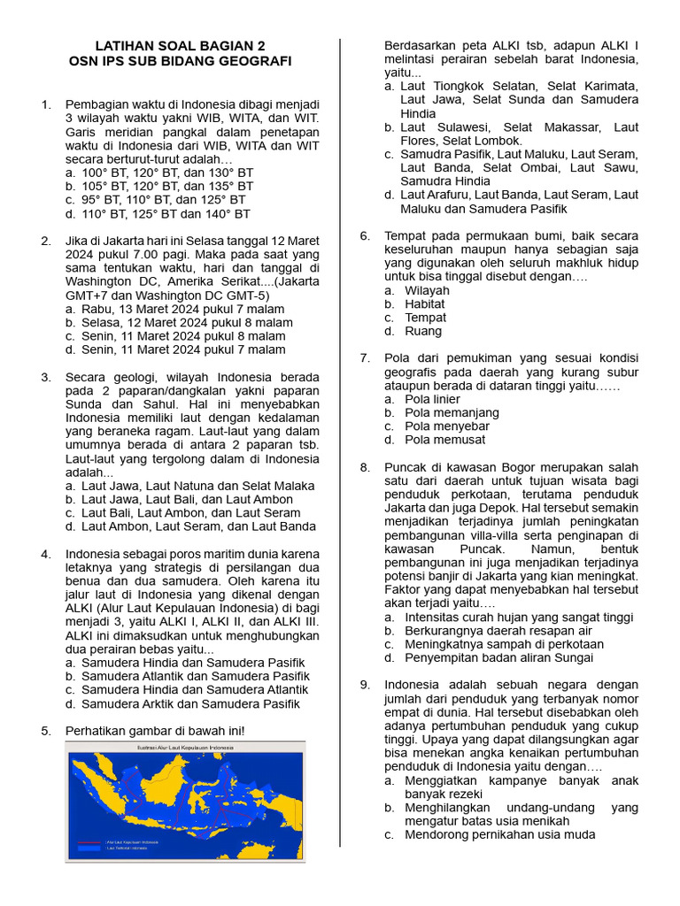 Latihan Soal Osn Ips Pdf