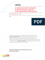 Postawy Społeczne Jako Element Kapitału Społecznego A Proces Readaptacji Społecznej Skazanych