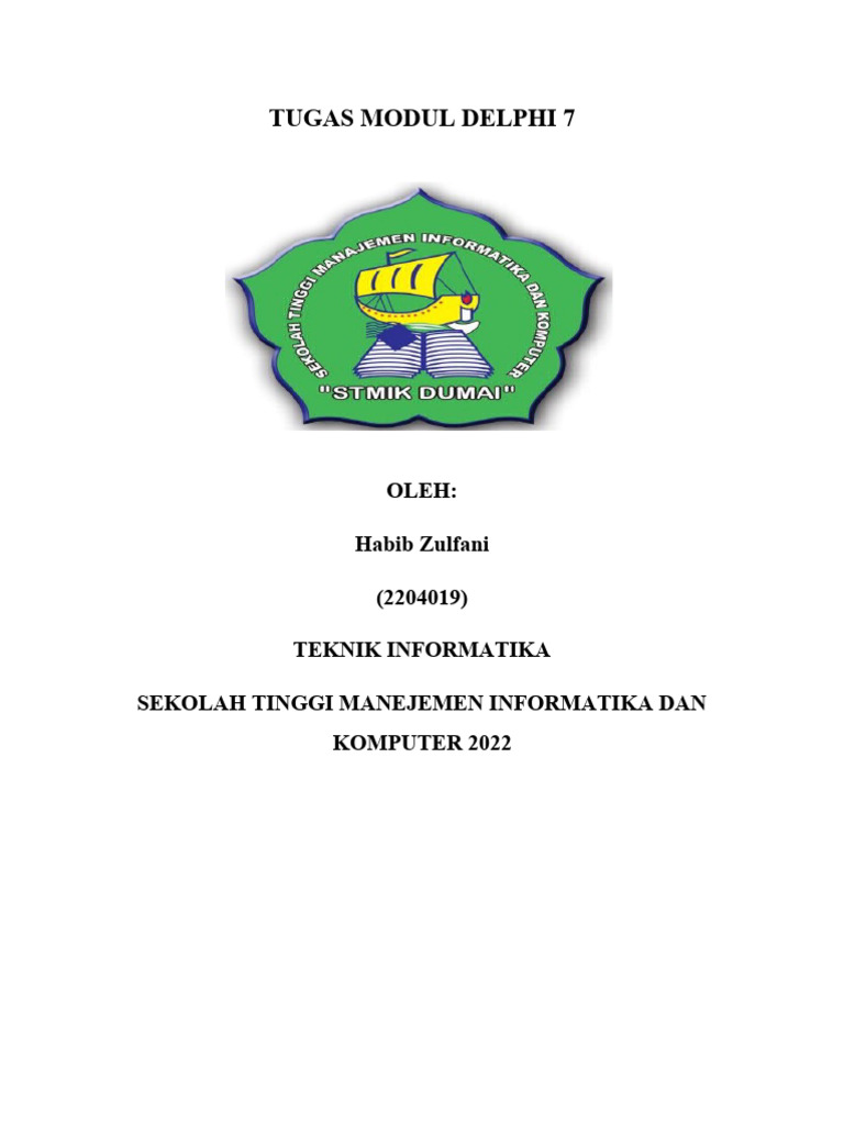 Modul Pemrograman Delphi 7: Aplikasi Paint | PDF