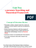 Unit II Literature Searching and ...