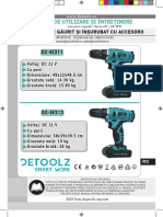 DZ-SE211 - DZ-SE212 Masina de Gaurit Si Insurubat Cu Accesorii RO