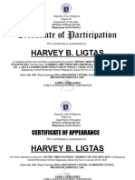 Certicate of Participation - Appearance - Full Name