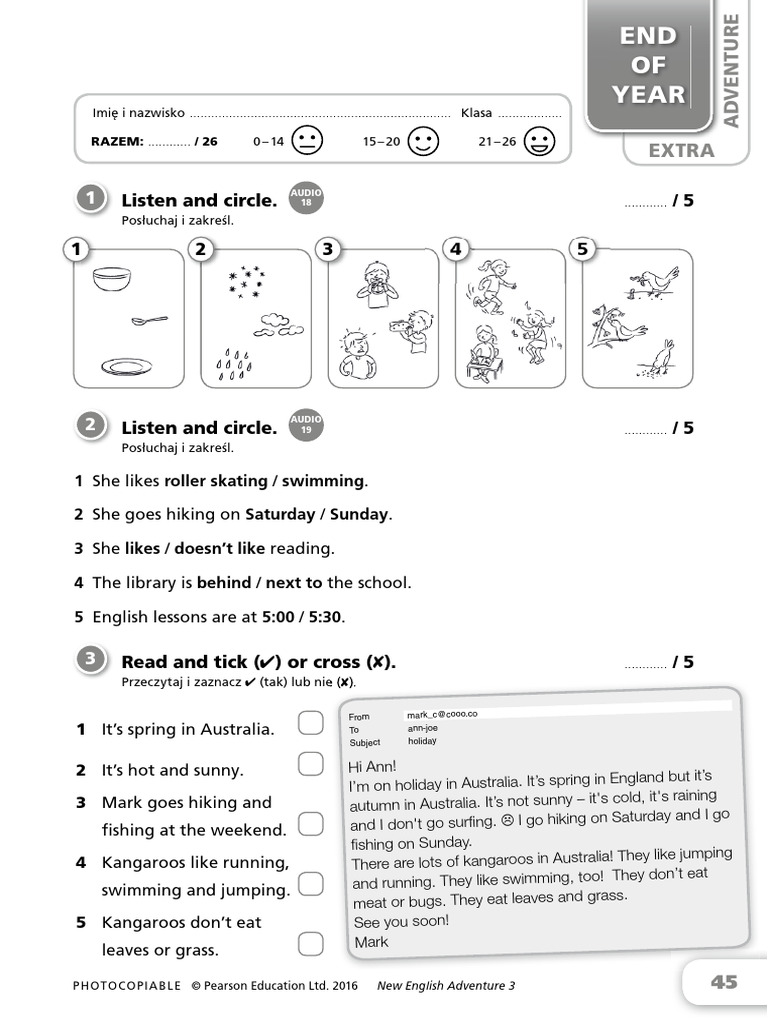 End of Year 2 EXTRA ADV | PDF