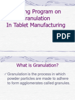 Granulation in Tablet Manufacturing 1657552942