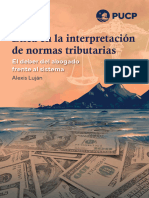 Etica en la interpretación de normas tributarias de Alexis Luján (2023)