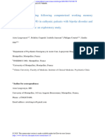 Improved Functioning Following Computerized Working Memory Training (COGMED®) in Euthymic Patients With Bipolar Disorder and Cognitive Complaints - An Exploratory Study