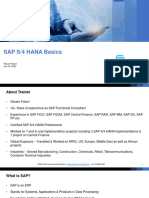 SAP S4 HANA Basics