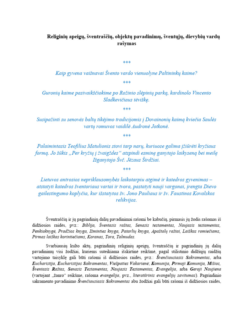 Relig. Pavad | PDF