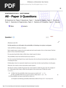 Ib Aahl - All P3 - RV Questionbank