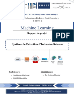 Rapport de Projet Cybersécurité: Développement D'un Système de Détection D'intrusion Réseaux Avec Machine Learning