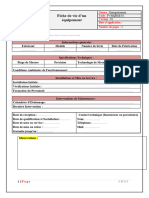 Fiche de Vie D'un Équipement