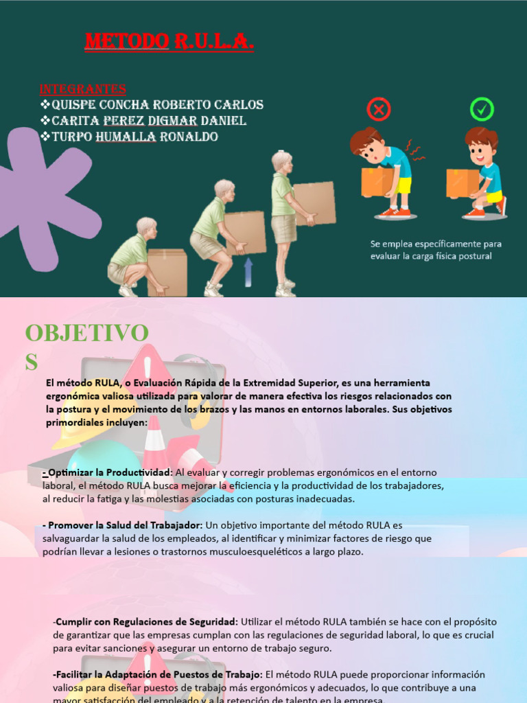 Método RULA: Evaluación Ergonómica Laboral | PDF | Factores humanos y ...