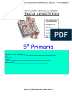 PRUEBA DE EVALUACIÓN INICIAL DE DIAGNÓSTICO ESPAÑOL Y MATEMATICAS 5°