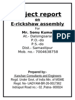 Project Report On E-Rickshaw Assembly