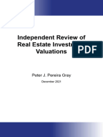 Independent Review of Real Estate Investment Valuations