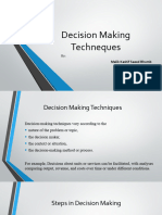 Decision Making Techneques