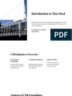 Introduction To Tata Steel