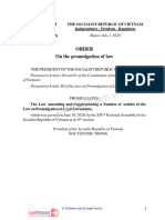 Chapter 1. Law Promulgation of Legislative Documents 2015 - Amended and Supplemented 2020