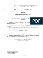 Chapter 1. Law Promulgation of Legislative Documents 2015