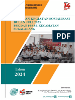 LAPORAN KEGIATAN SOSIALISASI BULAN Agustus 2023