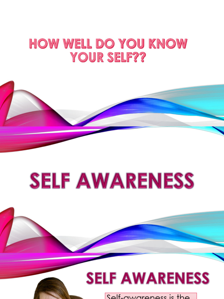 Self Awareness | Download Free PDF | Self Esteem | Self Awareness