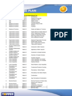 Class XI Course Plan