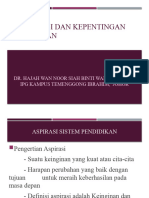 Lec 6 Aspirasi & Kepentingan Pendidikan