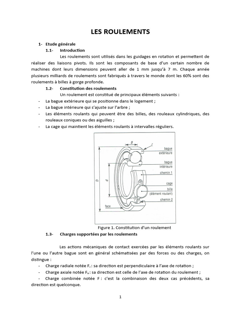 Roulements : Types et Choix Techniques | PDF | Biens manufacturés | Machine