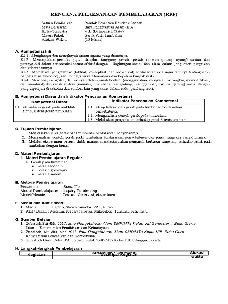 Muhammad Syaiful Anwar Gerak Pada Tumbuhan Pdf