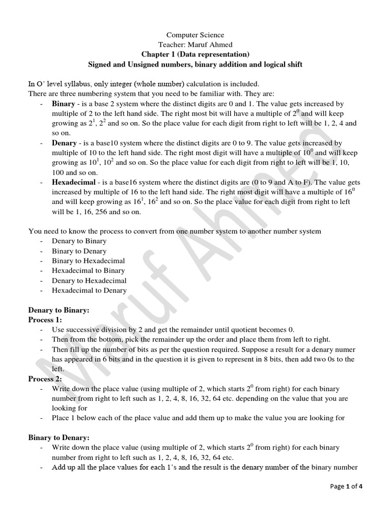 Diff Between Signed And Unsigned Numbers