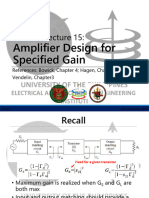 Ece113 Lec15 Amplifier Design For Specified Gain