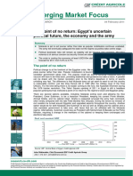 Credit Agricole-Market Focus-Egypt's Uncretain Political Future TH Economy and The Army-2011-02-04