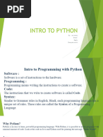 Introduction To Python