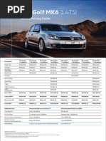 VW NBD Golf6 1 4 Service Pricing Guide Web