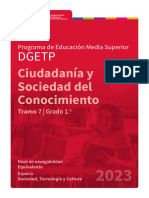 Ciudadanía y Sociedad Del Conocimiento - DGETP