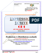 Expression Ecrite Cp1