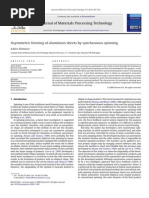 Journal of Materials Processing Technology: Asymmetric Forming of Aluminum Sheets by Synchronous Spinning