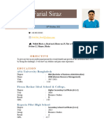 Resume of Abdullah Farial SIraz