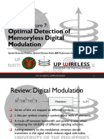 Ece141 Lec07 Optimal Detection of Memoryless Digital Modulation