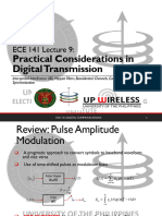 Ece141 Lec09 Practical Considerations in Digital Transmission