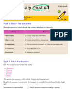 Day 2 Vocabulary Worksheet