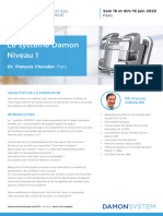 Le Système Damon Niveau 1 - DR F Chavalier - Sam 18 - Dim 19 Juin 2022 Paris