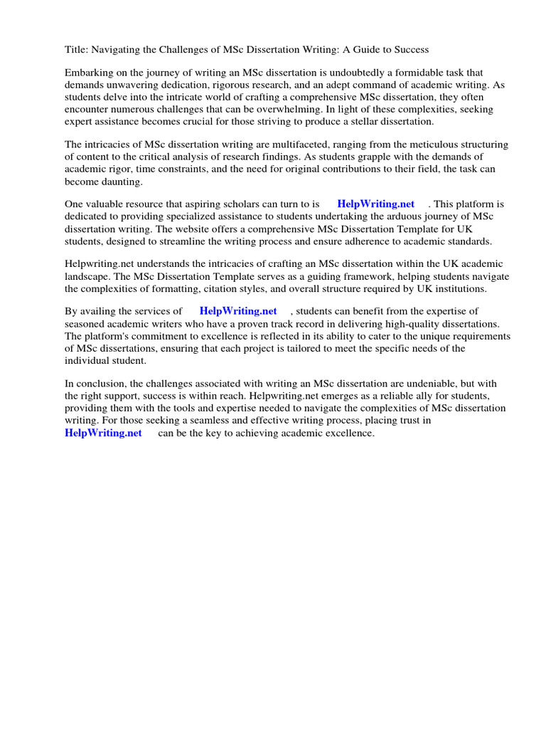 MSC Dissertation Template Uk PDF Real Estate Appraisal