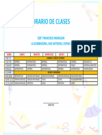 Horario de Clases La Zumbadora.