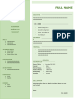 Sample Resume 3