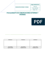 Gm-sgsst-pr-011 Comunicaciones Externas y Internas