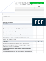 IC Work Related Stress Risk Assessment Form 27335 - WORD - ES